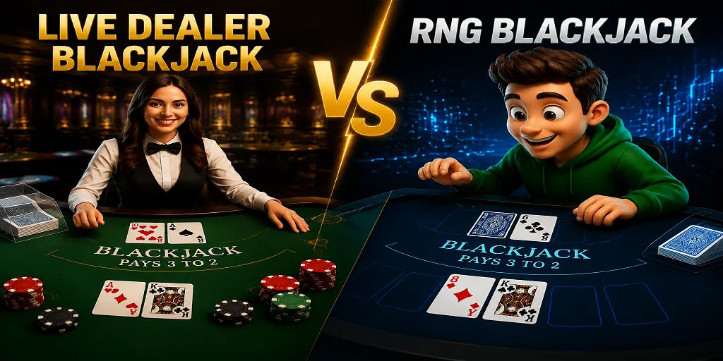 Live Dealer Blackjack Vs RNG Blackjack